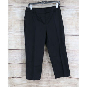 Kenneth Cole Unlisted Womens Mid Rise Ribbed Cropped Pants Size 6 Black